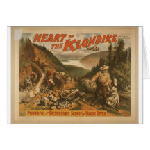 Heart of the Klondike, 'Yukon River' Retro Theatre Greeting Card