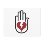 Heart On Hand Post Card