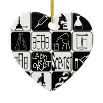 HEART ORNAMENT LABORATORY SCIENTIST TOOLS