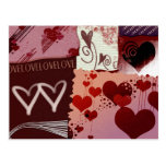 Heart Patches Post Card