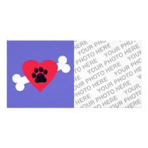 Heart, Paw Print, Bone Design