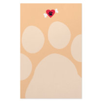 Heart, Paw Print, Bone Design