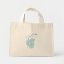 Heart Pocket Canvas Bags