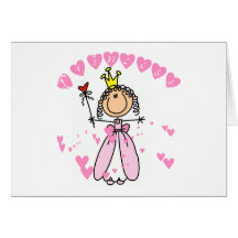 Heart Princess Stick Figure Tshirts and Gifts Cards