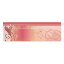 heart profile card business card templates