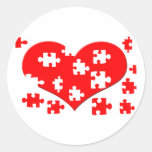 Heart Puzzle Sticker