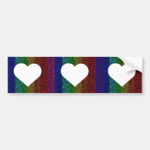 Heart - Rainbow Bumper Sticker