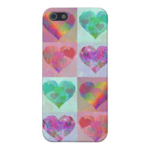 HEART RAINBOW DESIGN iPhone case cute abstract iPhone 5 Cover