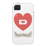 Heart Recharging iPhone 4 Cover