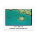 Heart Reef, Great Barrier Reef, Australia postcards