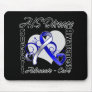 Heart Ribbon - ALS Disease Awareness Mouse Pad