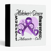 Heart Ribbon - Alzheimers Disease Awareness Binder