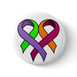 Heart Ribbon Button