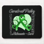 Heart Ribbon - Cerebral Palsy Awareness Mousepad