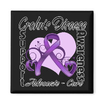 Heart Ribbon - Crohn's Disease Awareness