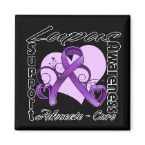 Heart Ribbon - Lupus Awareness
