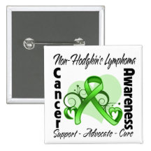 Heart Ribbon - Non-Hodgkins Lymphoma Awareness Pins