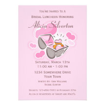 Heart Ring Custom Bridal Shower Personalized Invitation