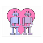 Heart Robots Postcard