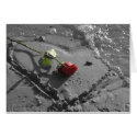 Heart rose cards