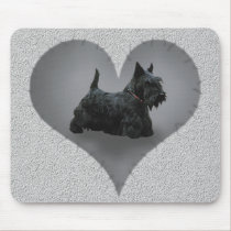 Heart Scottie mousepads
