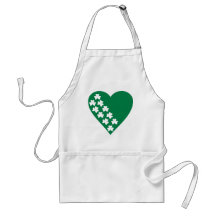 Heart - Shamrocks Aprons