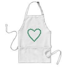 Heart - Shamrocks Aprons