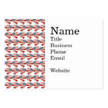 Heart Shape and the American Flag Pattern Business Card