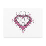 heart shape stars tattoo design postcards