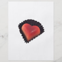 Heart shaped chocolate flyer design