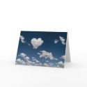 Heart shaped cloud cards