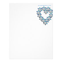 Heart-Shaped Crystals Letterhead