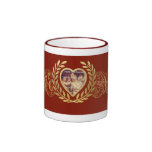 Heart Shaped Photo Frame Coffee Mugs