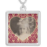 Heart Shaped Photo Frame Floral Jewelry