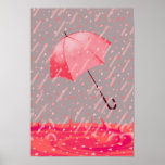 HEART SHOWERS by SHARON SHARPE Print