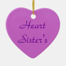 Heart Sister's Christmas Ornaments