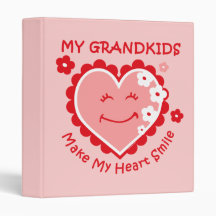 Heart Smile Grandkids Binder