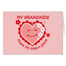 Heart Smile Grandkids Notecard