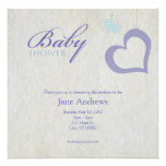 Heart Strings Baby Shower - Purple & Blue Invitations