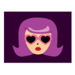 Heart Sunglasses Postcard