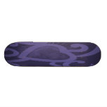 Heart & Swirls Pattern in Purple,Mauve,Violet and Skate Decks