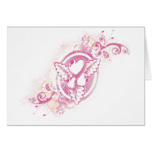 Heart Tattoo with Flowers Greeting Cards