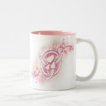 Heart Tattoo with Flowers Mug