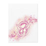 Heart Tattoo with Flowers Postcard