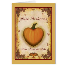 Heart Thanksgiving Across the Miles Card
