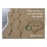Heart & Tracks in the Sand Cards