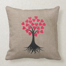 Heart Tree Pillow