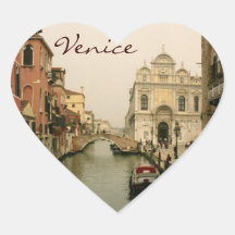 Heart Venice Photo Stickers