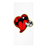 Heart w/ Body Piercing Jewelry Personalized Rack Card