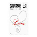 Heart Wedding Love Postage Stamp